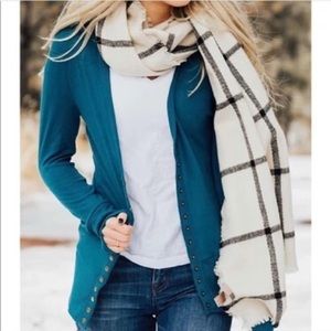 Snap Button knit cardigan sweater jacket